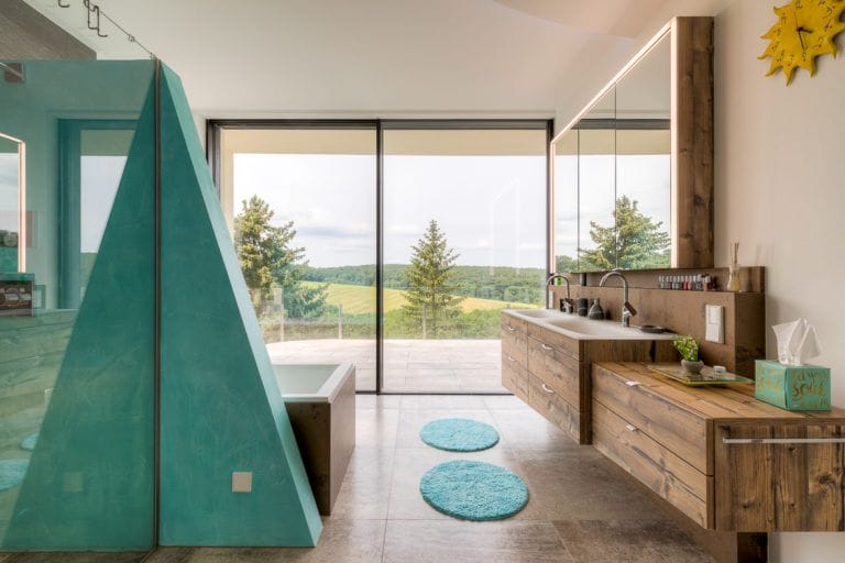 Badezimmer Innenarchitektur Tulbing Schmiedbauer