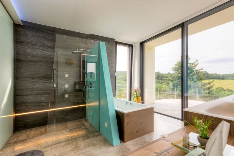 Badezimmer Innenarchitektur Tulbing Schmiedbauer