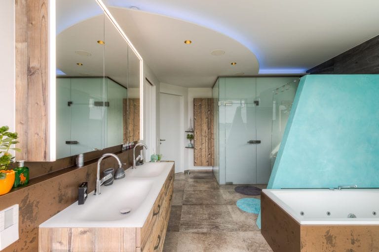 Badezimmer Innenarchitektur Tulbing Schmiedbauer