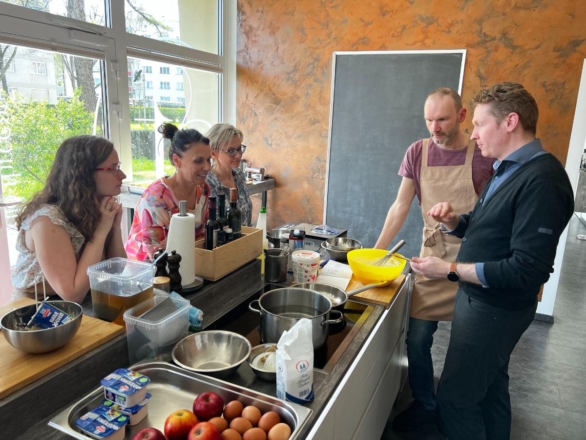 Dessert-Station mit Küchenmeister Andreas