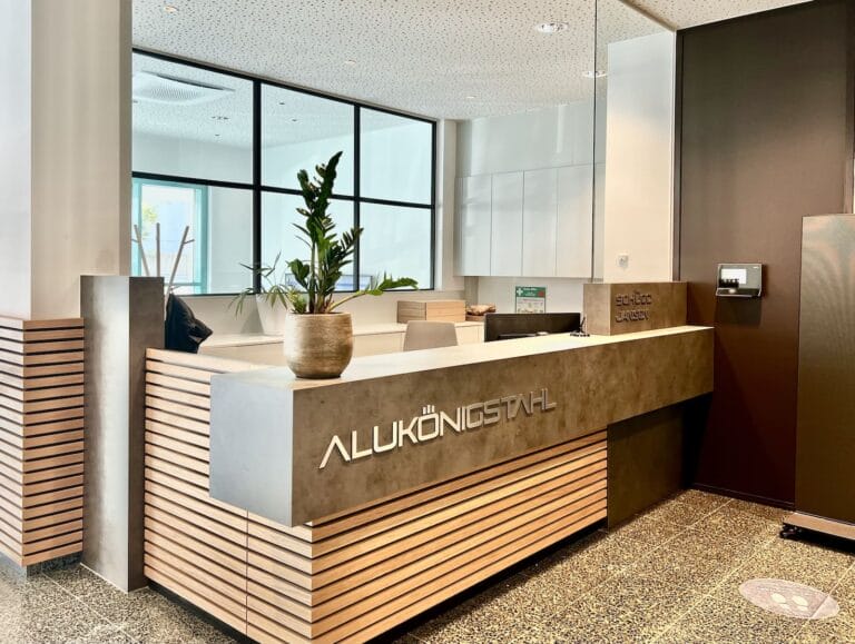 Firmenumbau Phase 1, Hauptgebäude, Rezeption